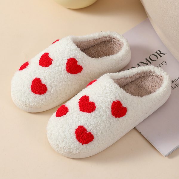 Mao Mao Home Slippers Cartoon Love Style Indoor and Outdoor Warm Slippers Cotton Slippers - Image 3