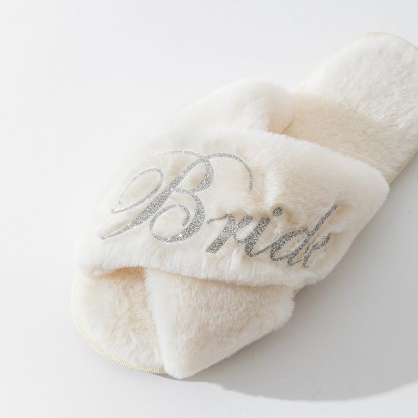 Cross slippers, plush slippers - Image 9