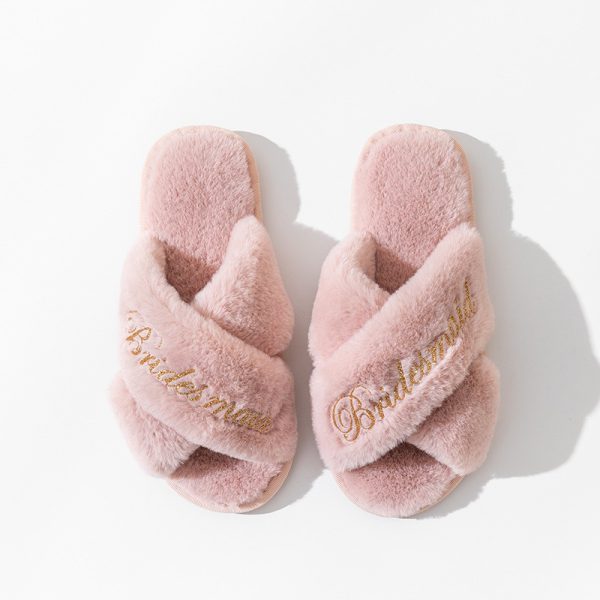 Cross slippers, plush slippers - Image 8