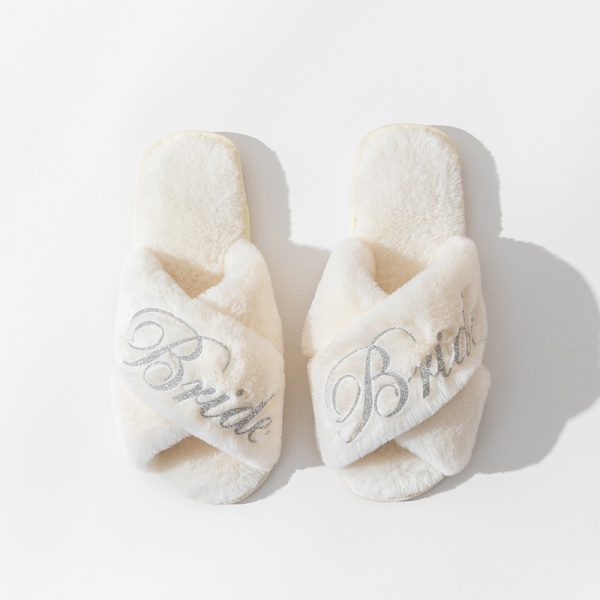 Cross slippers, plush slippers - Image 6