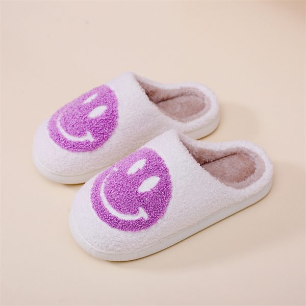 Smiling Face Cotton Slippers For Men And Women Lovers Cotton Slippers Lovely Thick Bottomed Cartoon Anti-Skid Slippers In Home - Image 7