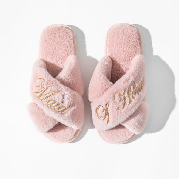 Cross slippers, plush slippers - Image 11